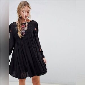 Free People Mohave Embroidered Dress Size Small